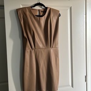 ZARA faux leather minidress